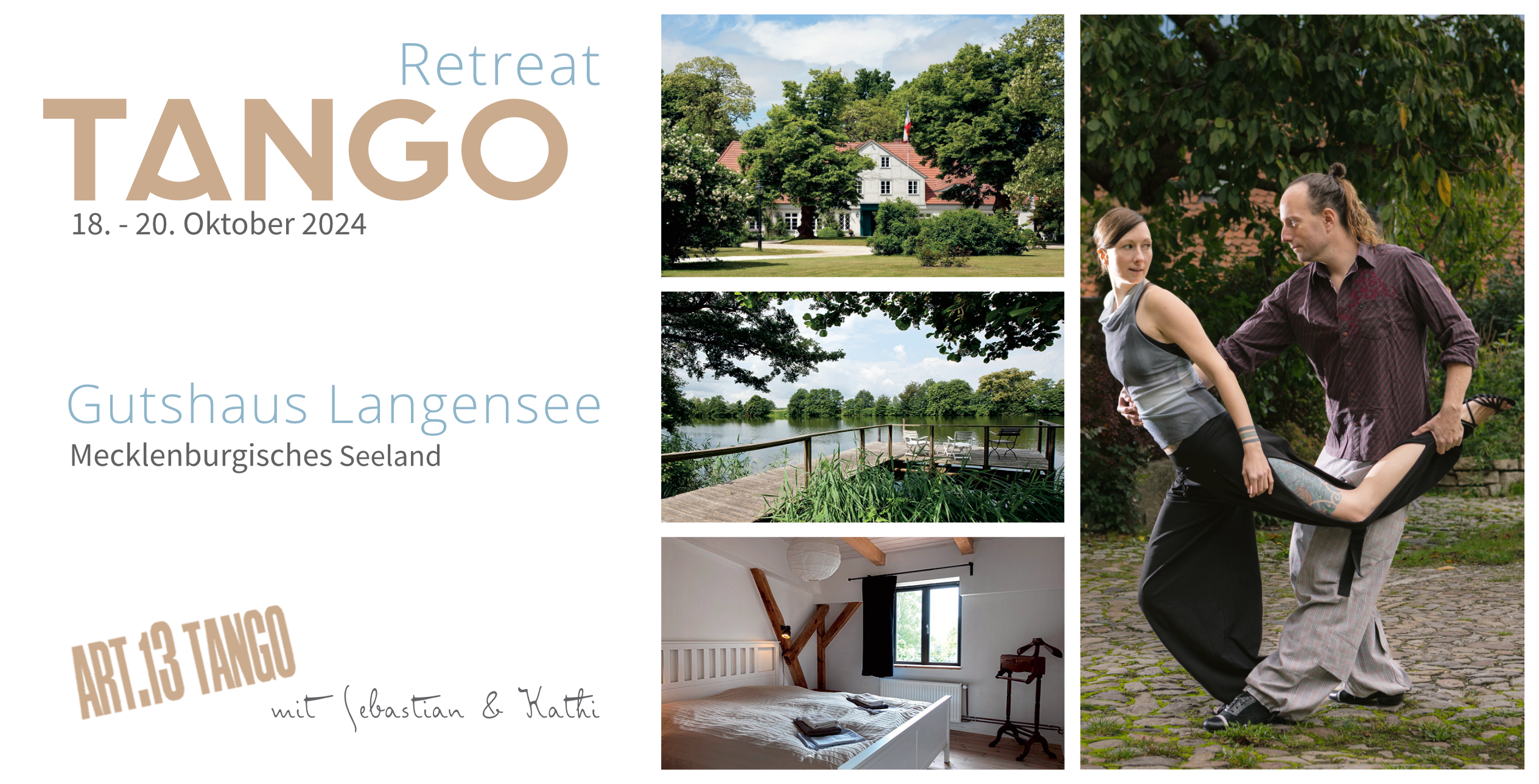 Oktober Tango-Retreat im Gutshaus Langensee | mit Sebastian & Kathi