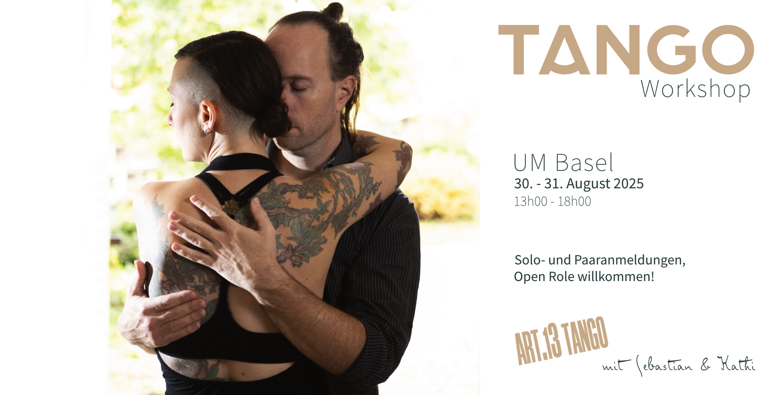 Tango Seminario Basel | Change of Embrace - Schön tanzen in offener und enger Umarmung